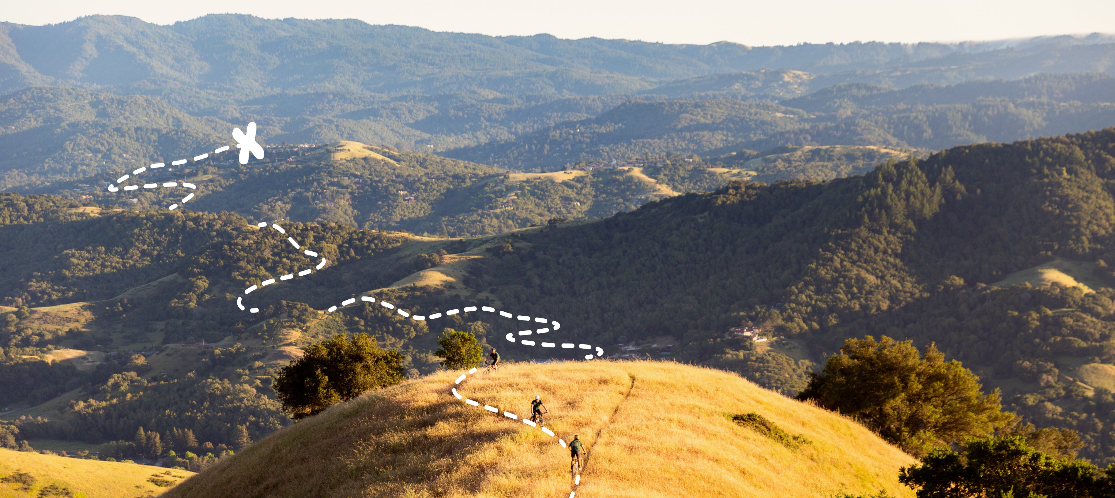 Mountain bikers riding Neuhaus Metalworks steel hardtails in Marin County